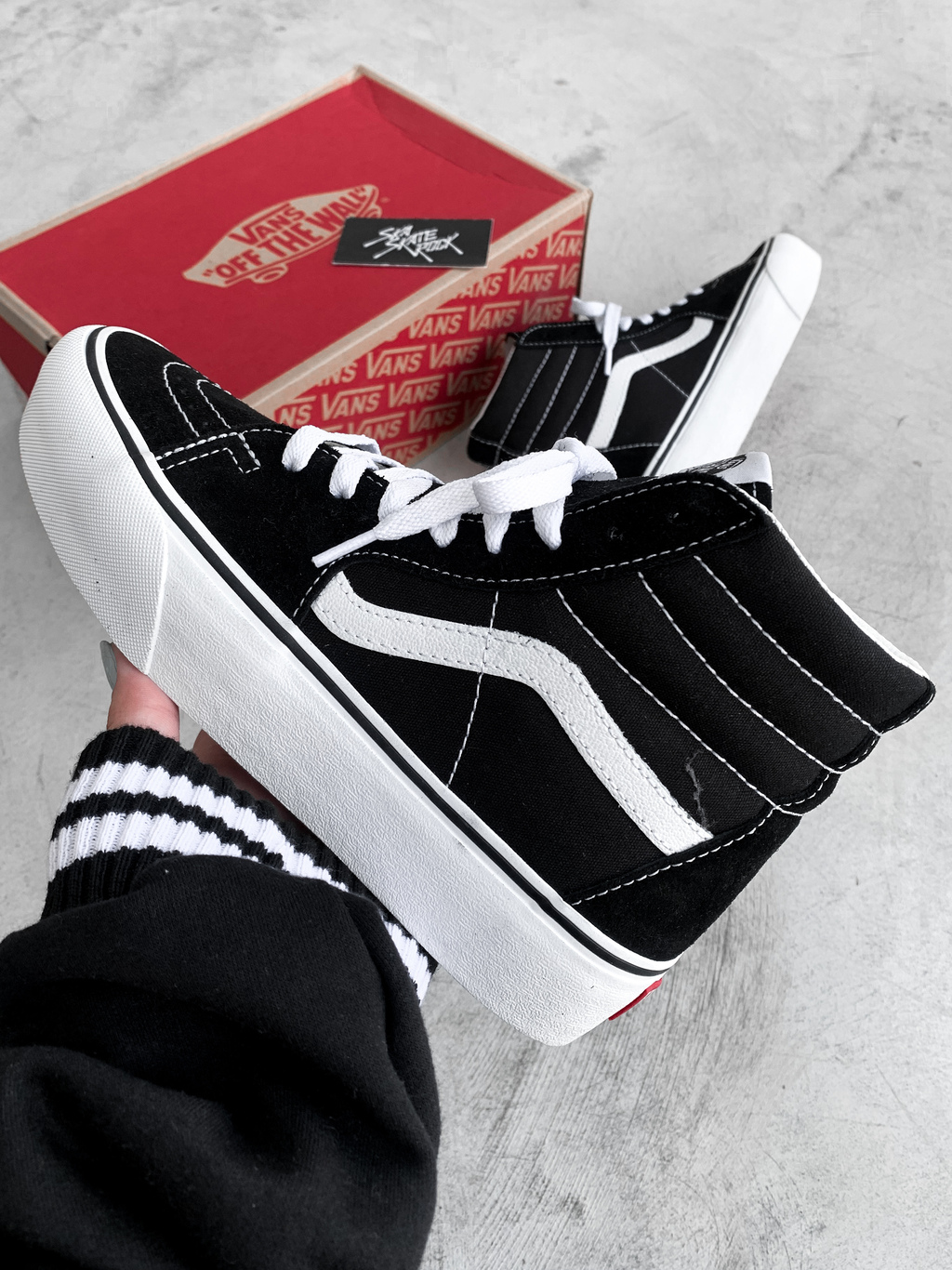 Vans platform preto cheap