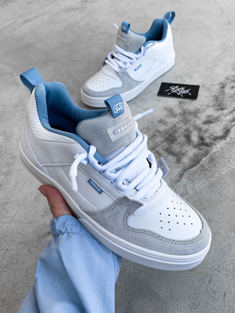 Tênis Hocks Pop Lite Aqua Branco Azul