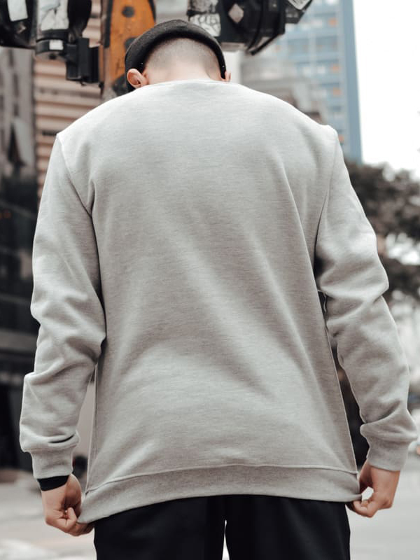 Moletom Careca Grizzly Og Bear Crewneck Cinza