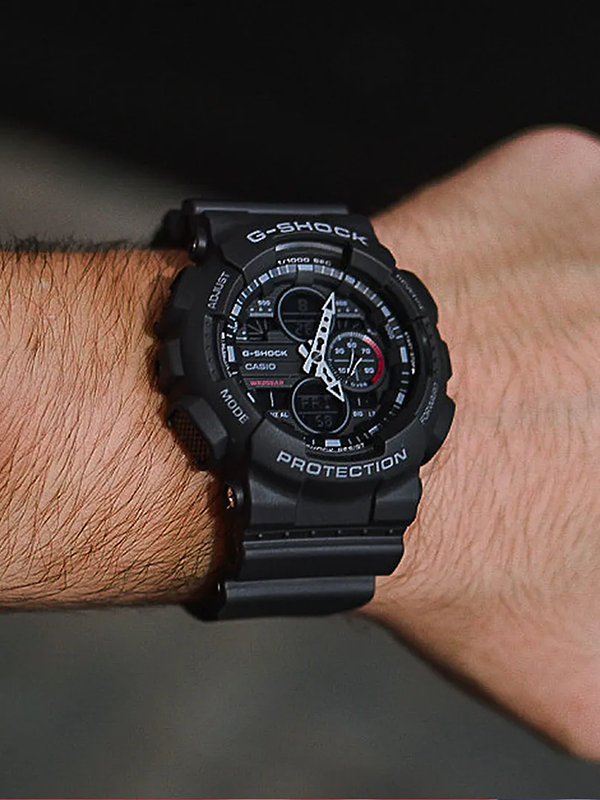 Relogio Casio G Shock Analogico GA 140 1A1DR Preto