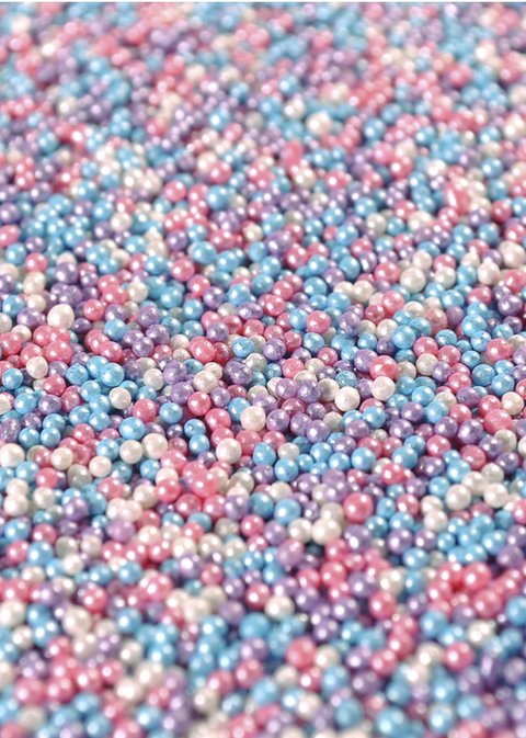 Nonpareils METALIZADAS Cotton Candy (sin gluten, kosher, vegano)