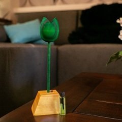 Tulipa e Botão de madeira com Refil e Suporte Bella Luna na internet