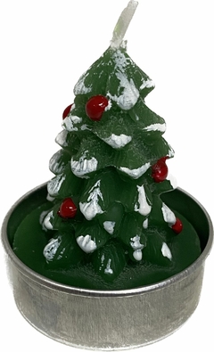 VELA NATAL BONECO PAPAI NOEL E ARVORE - comprar online