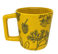 CANECA CERAMICA DECOR 390ML AMARELO GEMA - FRUTAS MORANGO na internet