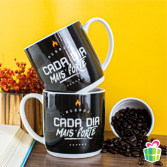 CANECA PORCELANA URBAN 360ML - CADA DIA MAIS FORTE - comprar online