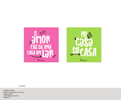 QUADRO CARDS MENSAGENS 12x12cm - FRASES DE CASA - comprar online