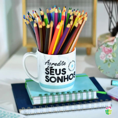 CANECA PORCELANA URBAN 300ML - ACREDITE EM SEUS SONHOS