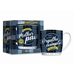 CANECA PORCELANA URBAN 300ML FAMILIA - MELHOR PAI DO MUNDO