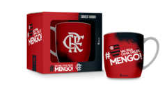 CANECA PORCELANA URBAN 300ML TIMES - FLAMENGO VAI PRA CIMA