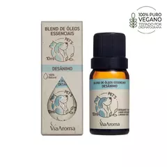 BLEND OLEOS ESSENCIAIS 10ML ANIMAIS PETS DESANIMO VIA AROMA