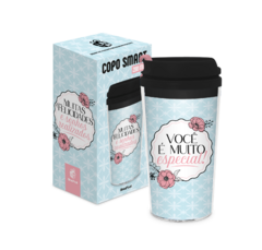 COPO VIAGEM SMART TERMICO 200ML AMIZADE - MUITAS FELICIDADES