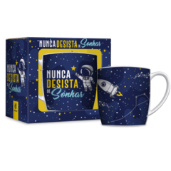 CANECA PORCELANA URBAN 360ML - KIDS - ASTRONAUTA