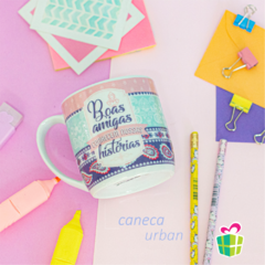 CANECA DE CAFE PORCELANA URBAN 300ML AMIZADE - BOAS AMIGAS - comprar online