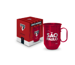 CANECA DE CHOPP ALUMINIO 600ML TIMES FUTEBOL - SAO PAULO