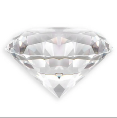 Diamante de Cristal Transparente 5cm - Unidade