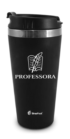 COPO TÉRMICO EMBORRACHADO 450ML CURSO PROFISSÃO - PROFESSORA