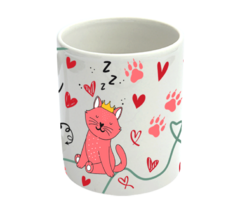 CANECA PORCELANA 300ML - LEVANTA PRINCESA - PET LOVERS na internet