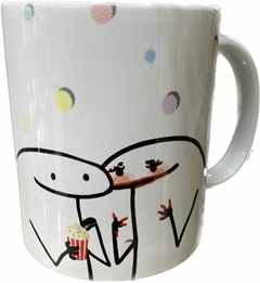 CANECA PORCELANA 330ML FLORK COMPARTILHAR PIPOCA - comprar online