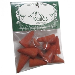 Incenso cone cascata kailas 12 unidades - 12 opções de aromas - comprar online