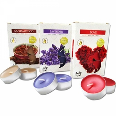 Velas tealights perfumadas caixa c/ 6 unidades - comprar online
