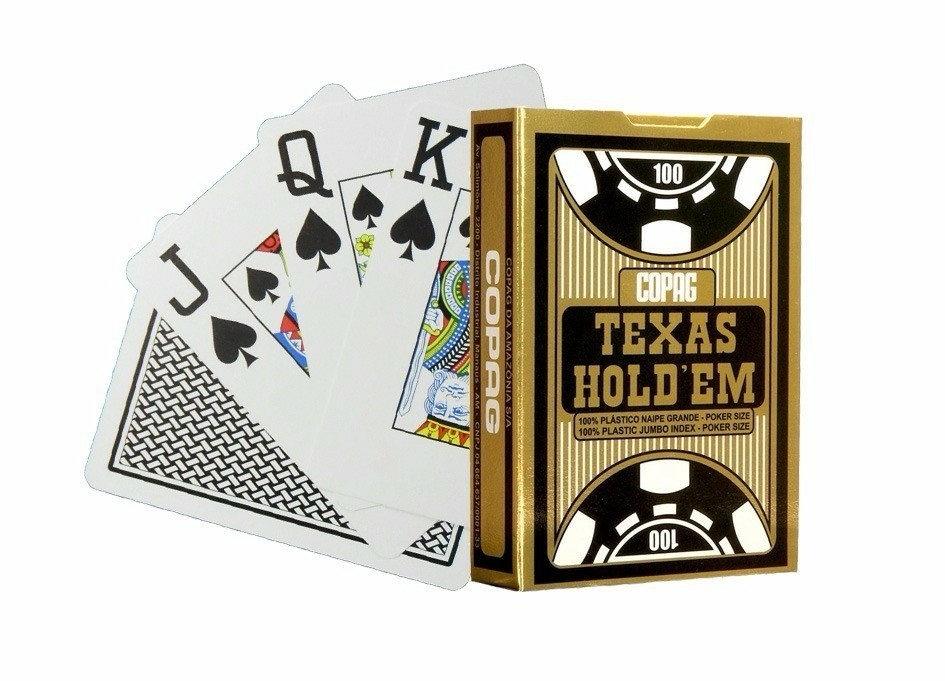 JOGO BARALHO COPAG TEXAS HOLD COM 55 CARTAS NAIPE GG