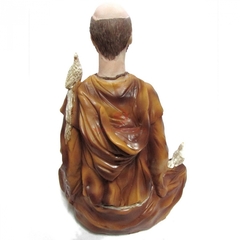 Estatua Sao Francisco Meditando Resina 20cm na internet