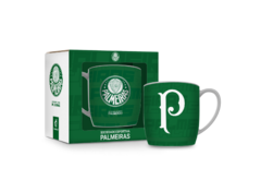 CANECA PORCELANA URBAN 300ML TIMES PALMEIRAS PALESTRA VERDAO