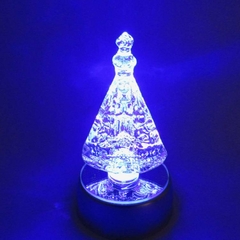 Cristal Nossa Senhora Aparecida Com Base de Led 10cm - comprar online