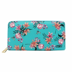 CARTEIRA 19,5X9,5CM FLORAL TIFFANY ZONA CRIATIVA - comprar online