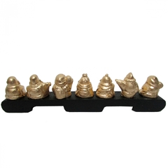 7 deuses dourado na base 18 cm - Destak Presentes & Encantos 