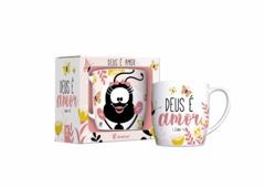 CANECA PORCELANA URBAN 360ML - SMILINGUIDO DEUS E AMOR