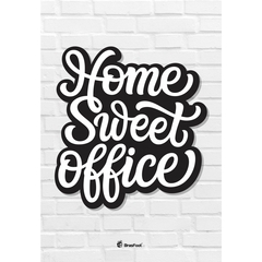 KIT QUADRO PLACAS DECORACAO C/4 28,5X19 FRASES HOME OFFICE - loja online