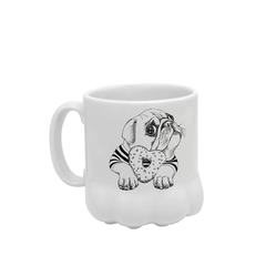 Caneca Fun Cães Branca - comprar online