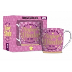 CANECA DE CAFE PORCELANA URBAN 360ML FAMILIA - SUPER DINDA