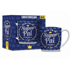 CANECA DE CAFE PORCELANA URBAN 300ML FAMILIA - SUPER PAI