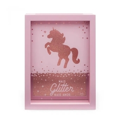 COFRE PORTA LEMBRANCAS GLITTER UNICORNIO