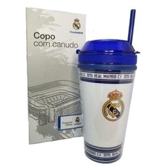 Copo Canudo E Pote 450Ml Real Madrid