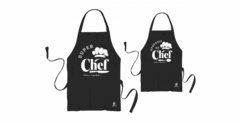 CONJUNTO AVENTAL COZINHA CHURRASCO PAI E FILHO 1G 1P - CHEFS