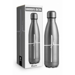 GARRAFA TERMICA ACADEMIA AGUA METAL NEO 500ML FE - FE CINZA