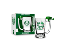 CANECA TABERNA C/ CAMPAINHA 340ML - PALMEIRAS GOL E CERVEJA