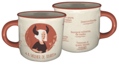 CANECA CERAMICA DECOR RETRO 340ML SIGNOS - MULHER DE TOURO