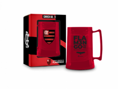 CANECA GEL CHOPP 300ML - FLAMENGO LIBERTADORES - VERMELHA