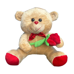 URSO PELUCIA FLOR 31CM