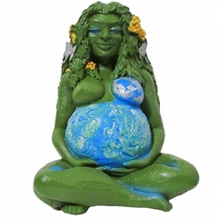 Estátua Deusa Gaia Mãe Terra 17 cm