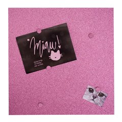MURAL PAINEL MAGNÉTICO GLITTER -ROSA
