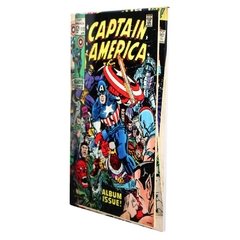 QUADRO METAL CAPITÃO AMÉRICA COMICS 19x26cm - comprar online