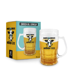 CANECA GEL CERVEJA CHOPP 450ML AMIZADE - NUNCA FIZ AMIGOS