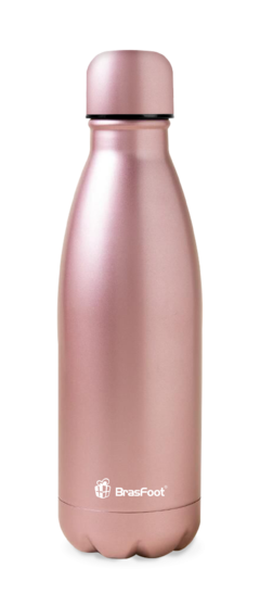 GARRAFA TÉRMICA METAL NEO 350ML ACADEMIA - ROSÉ METALICO na internet