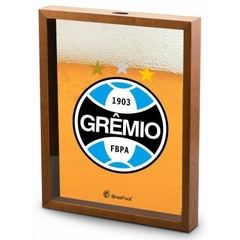 QUADRO VIDRO TAMPINHA 17X27 - GRÊMIO ESCUDO