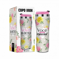 COPO VIAGEM PLASTICO INOX - VOVO TE AMO - comprar online